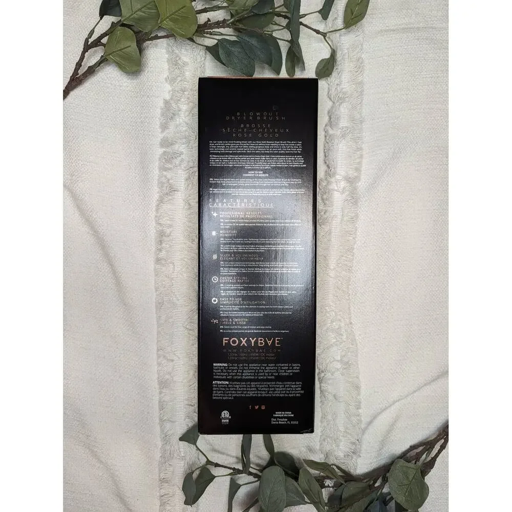 FOXYBAE Rose Gold Blowout Dryer Brush Pro